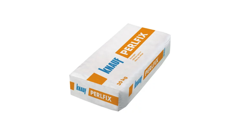 Weiße Verpackung, blaue und orange Schriftzüge.